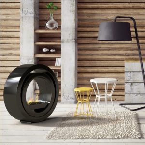 Golvkamin med unik design