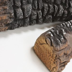Chenet bioethanol brandkar med træ sort