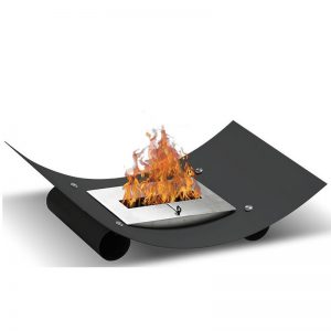 Plate en lille biopejs til bord sort